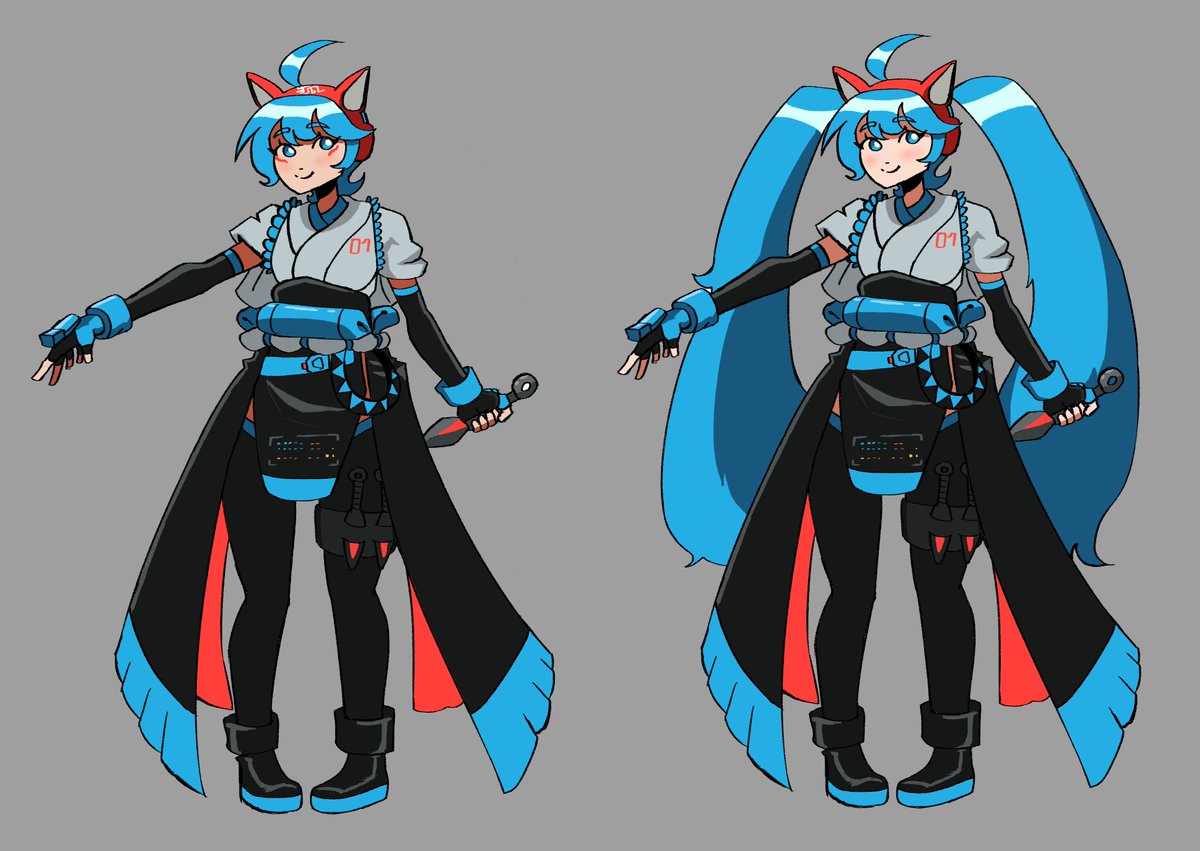 StrawHatPyro's tweet image. Kitsune Miku