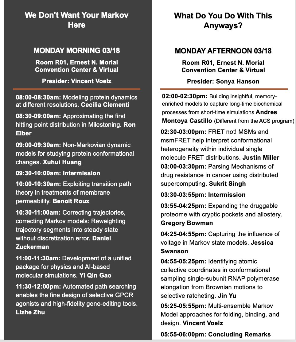 Please join us for the exciting talks tomorrow on the second day of the MSM symposium! Please note a small program change: @AndresMonCas will speak at 2-2:30pm tomorrow! #ACSSpring2024