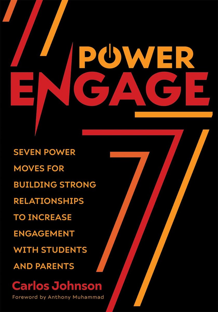 Want to boost student achievement at your school? Research shows that healthy teacher-student relationships are SEVEN TIMES MORE EFFECTIVE than academic rigor. For ideas to build those relationships, check out Carlos Johnson’s newest book, Power Engage 📕 @SolutionTree