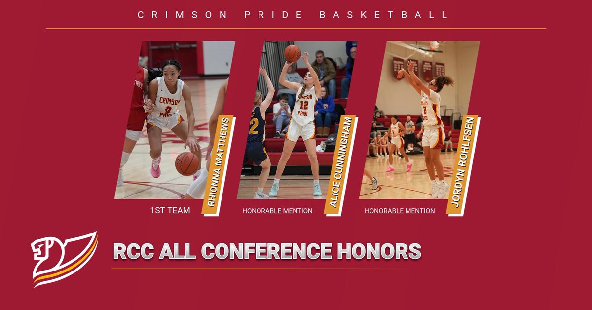 Huge Congratulations to our All-River Cities Conference honorees!  These girls earned everything they got!

*First Team*
Rhionna Matthews 

**HM**
Alice Cunningham
Jordyn Rohlfsen

Great work ladies! Much deserved! #RollPride