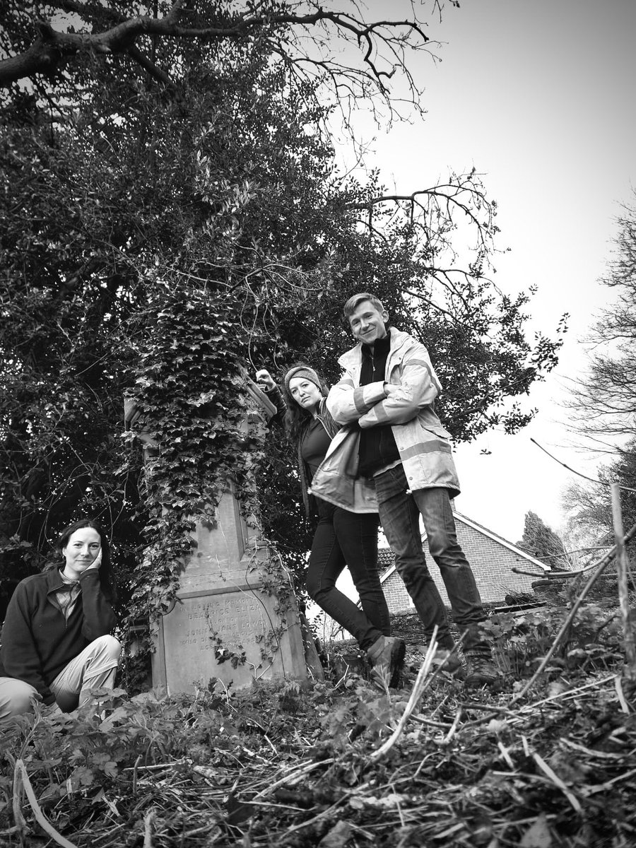 The Survey team and Durham’s finest gravestone carver - solving one mystery at a time. (Chances are you will not guess who is who.)