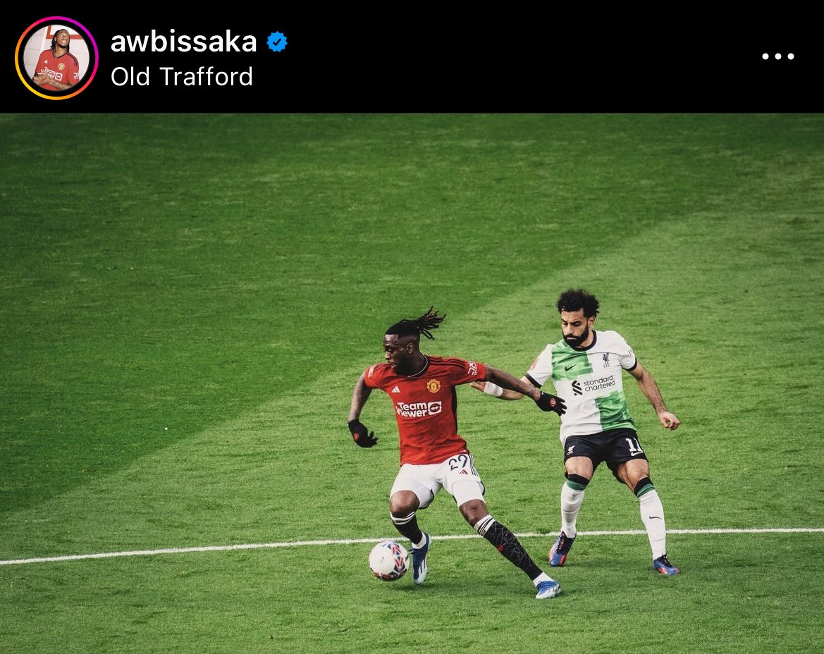 utdreport's tweet photo. Bruno’s comment on Wan-Bissaka’s Instagram ❤️ https://t.co/pQTjBOi7zR