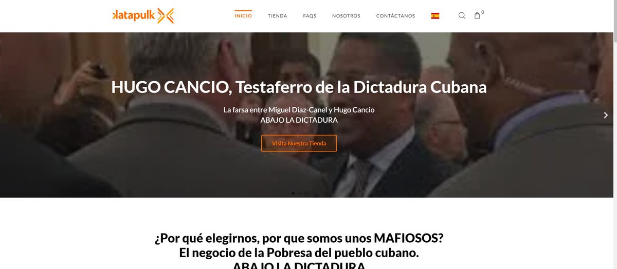 LARESISTENCIAC2's tweet photo. 🚨 LA RESISTENCIA CUBANA, Efectuamos HACK a la plataforma del testaferro de la Dictadura HUGO CANCIO. (venta de autos) en apoyo a los valientes cubanos que estan en las calles pidiendo libertad. ABAJO LA DICTADURA
#SOSCUBA #Cubaestaenlacalle  https://t.co/Z0Tz7zih0W https://t.co/R7pY3MZgJF