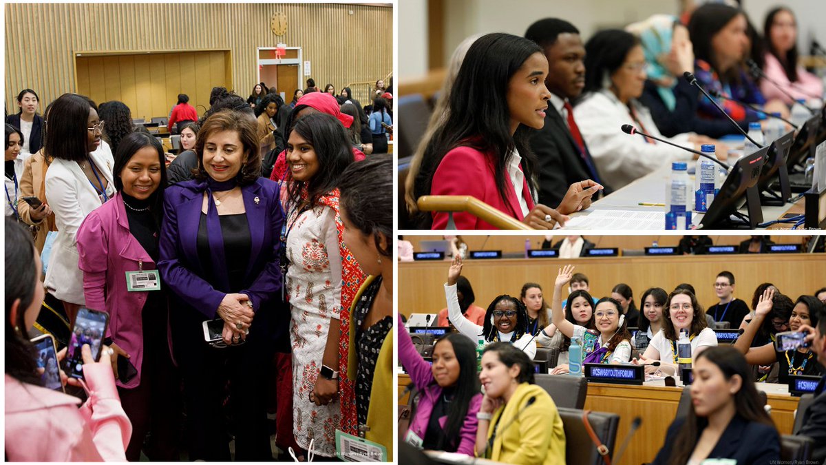 I ended the first week of #CSW68 at the Youth Forum. The limitless hope of the inspiring young activists ignites my own hope that the equal world we fight for every day at @UN_Women is possible. We thank you and stand with you.