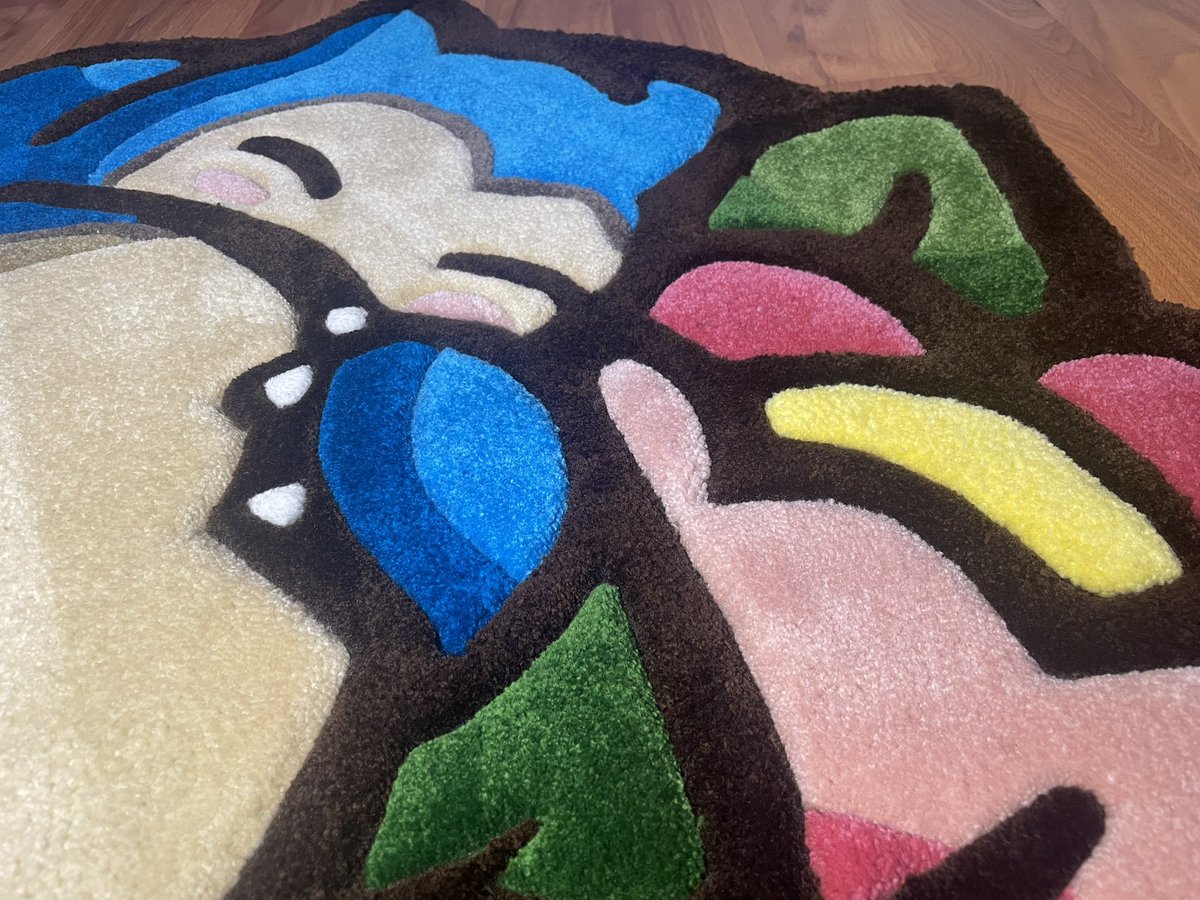 CPU_Smash's tweet photo. First commission done. ✅  
3’ x 3’ - Snorlax https://t.co/cJk8WPVfsu