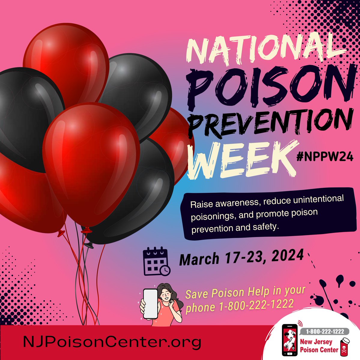 Bee stings, medication mix-ups, too much alcohol. Did you know you can call us about these and so much more? One number quickly connects you to one of our experts so you can get the help you need right where you are. 📱🧑‍⚕️#PoisonHelp 800-222-1222 #NPPW24 @NJDeptofHealth #health