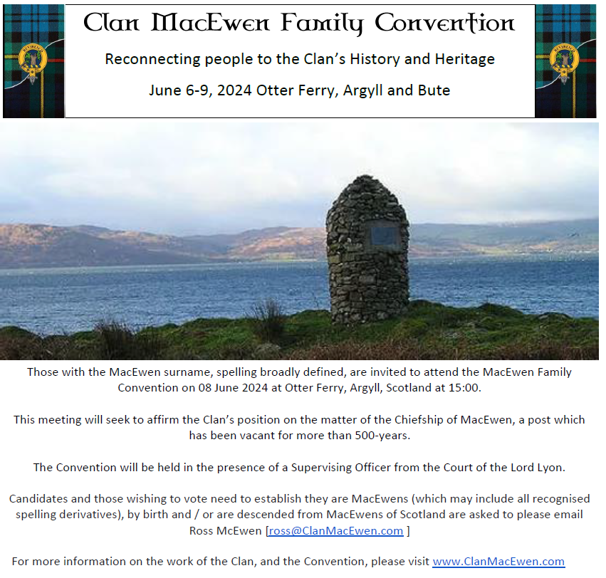 Scottish_Banner's tweet photo. Join the @Clan_MacEwen for the historic #ClanMacEwenFamilyConvention.
Detailsπ https://t.co/T0p6hQILUw
#ClanMacEwen #ScottishClan #ClanChief #ScottishBanner #ScotSpirit #Scotland #MacEwenClan #ClanHistory #DalriadicClan #MacEwen #ClanMacEwenSociety https://t.co/7YTmkge7qn