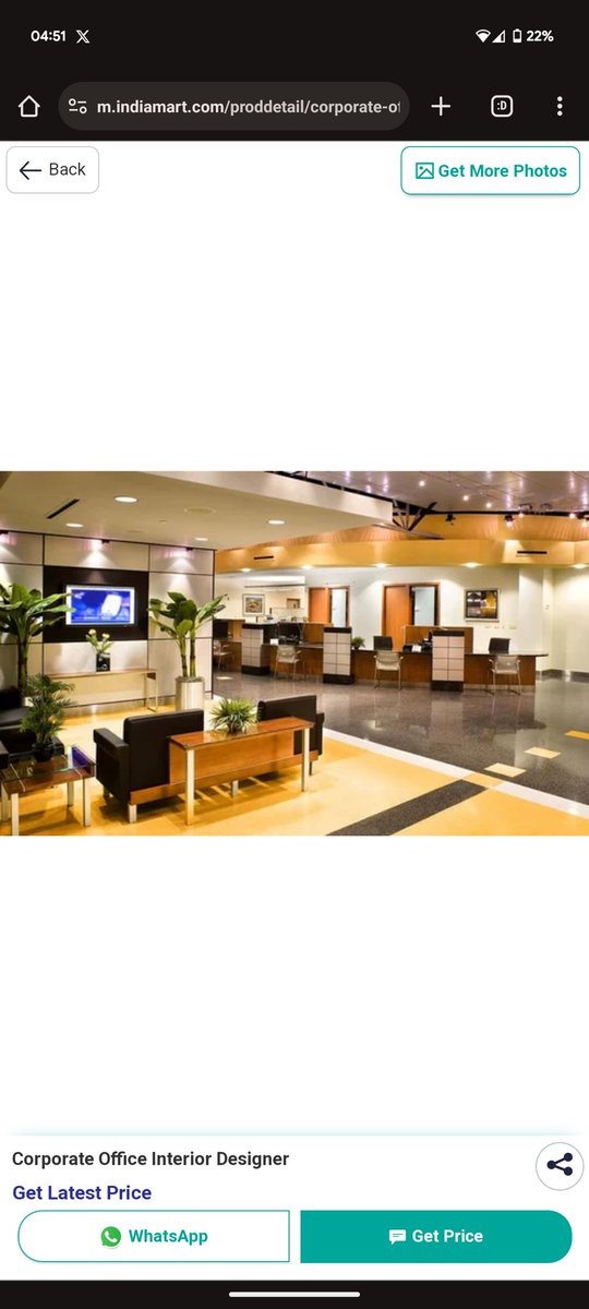 kunamoto's tweet photo. Hahahahahahaha. The "Corporate Office" of Future Gaming and Hotel Services is actually a sample image of an office from India Mart, by a Tamil Nadu Company called "Smart Interiors".
Hahahaha, oh God the Scams.
#ElectoralBondScam #ElectoralBondsCase #ElectoralBond #FutureGaming https://t.co/2gdbluWmTg