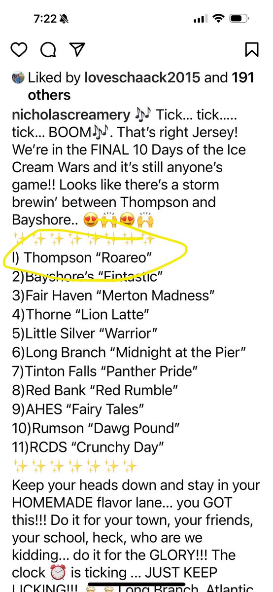 degennaroTMS's tweet photo. Keep it up Thompson Lions!  1 week left!!  Rookies for the win! @ThompsonMSpride https://t.co/YrEbOljDvS