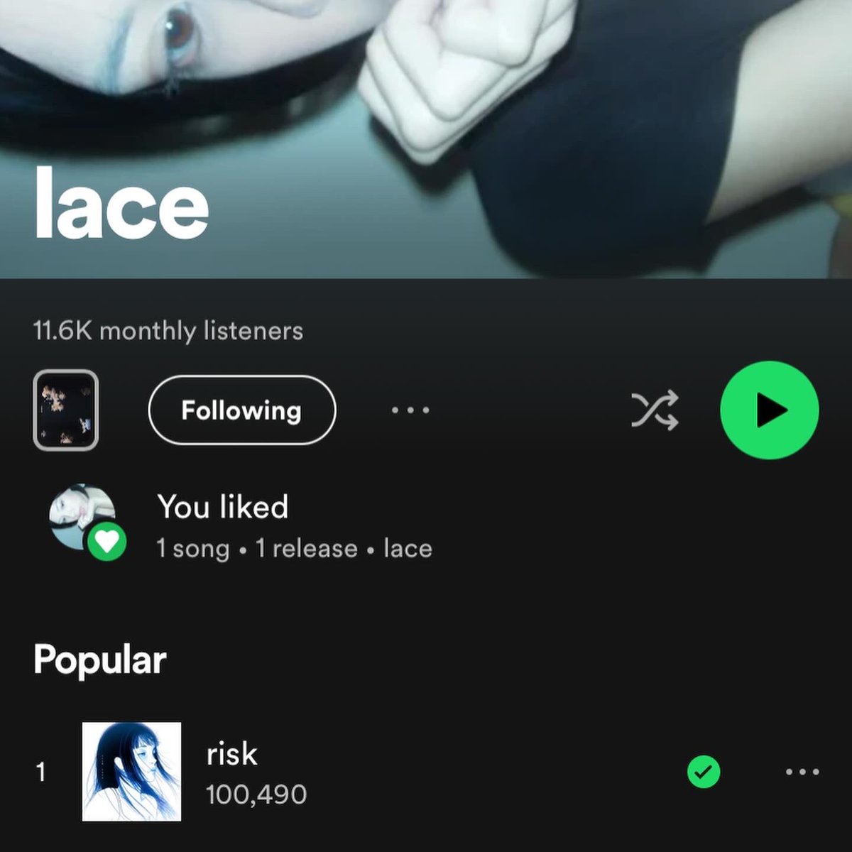 i hit 100k on my first song whatttt!!!! :3