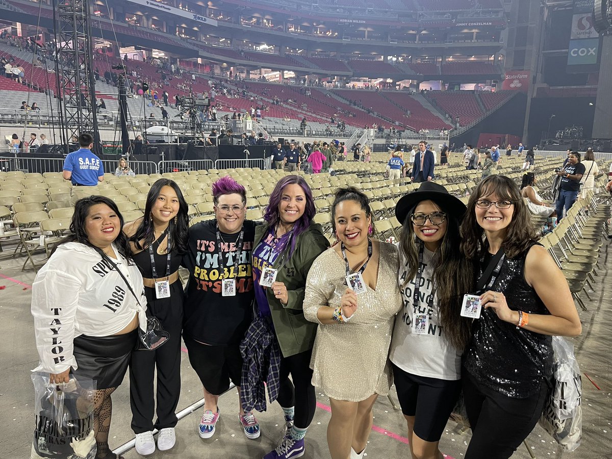 mallymalz's tweet photo. @taylornation13 @taylorswift13 Hearing her sing Tim McGraw 🥹 

But also, dancing, singing and celebrating @taylorswift13 and her incredible Eras of music on opening night in #Erazona with some of my favorite friends and family 🫶. https://t.co/zLEnicZX8P