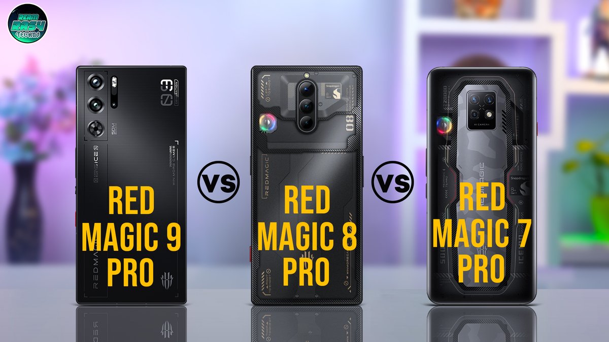 ReamRasyTechno's tweet image. Red Magic 9 Pro vs Red Magic 8 Pro vs Red Magic 7 Pro | Top Android Gaming Smartphone
👑 Like, and Subscribe for more Videos
▶ Watch in YouTube: youtu.be/g2SsXjM-Z9U

#redmagic9pro #redmagic8pro #redmagic7pro #Smartphone #techno #redmagic #gamingphone