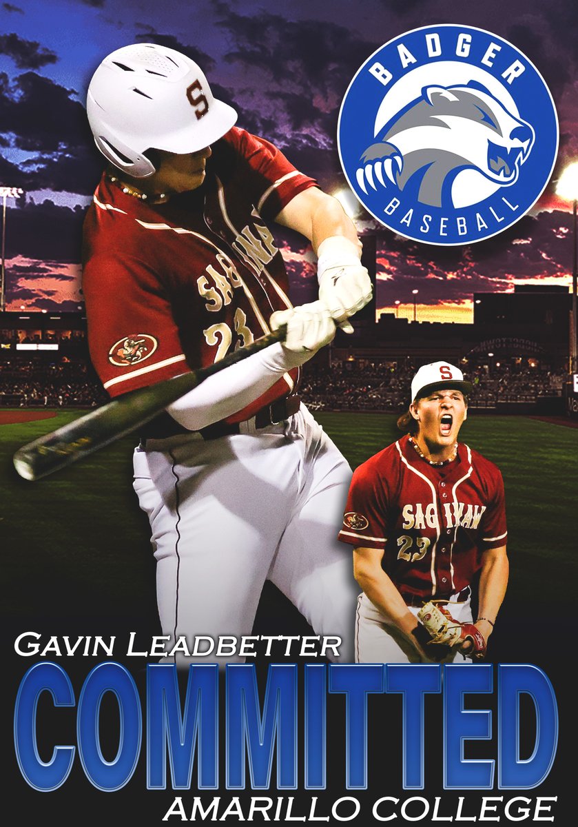 I am very excited to announce that I will be furthering my academic and baseball journey at Amarillo College.  None of this would be possible without God, my friends, my coaches and my amazing family.  Thank you for always betting on me. #GoBadgers #jucoBandit
<a href="/ACBaseball806/">Amarillo College Baseball</a>