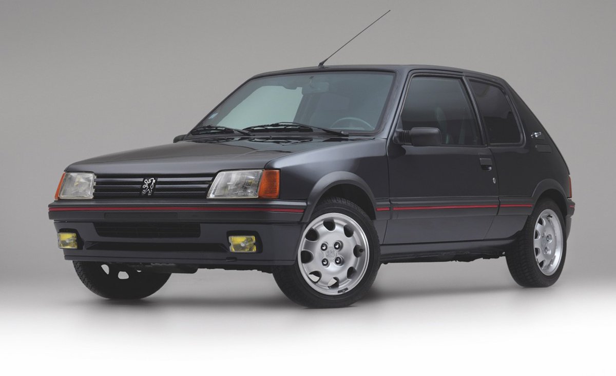 Pretty much my dream spy car and maybe the only subcompact armoured car ever made, a 1990 Peugeot 205 GTI custom ordered by a French billionaire refit with armour panels and ballistic glass