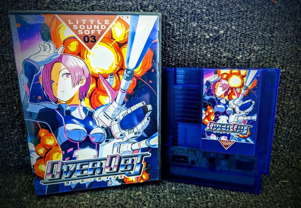 Over Obj, the amazing FAMICOM shmup by @ls_create, is now also available on NES thanks to @JustinOrenich. #NES #FAMICOM #homebrew