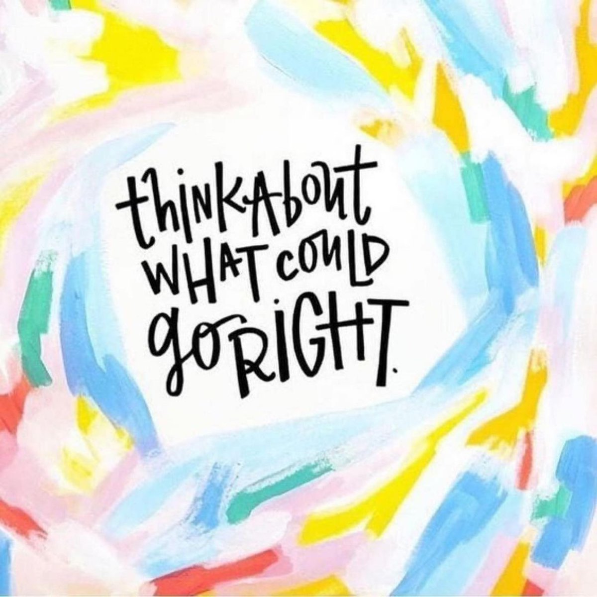 It’s too easy to imagine what can go wrong. Why not try imagining what can go right instead? Train your mind to think about the good and not just the bad. Have a great new week! #edchat