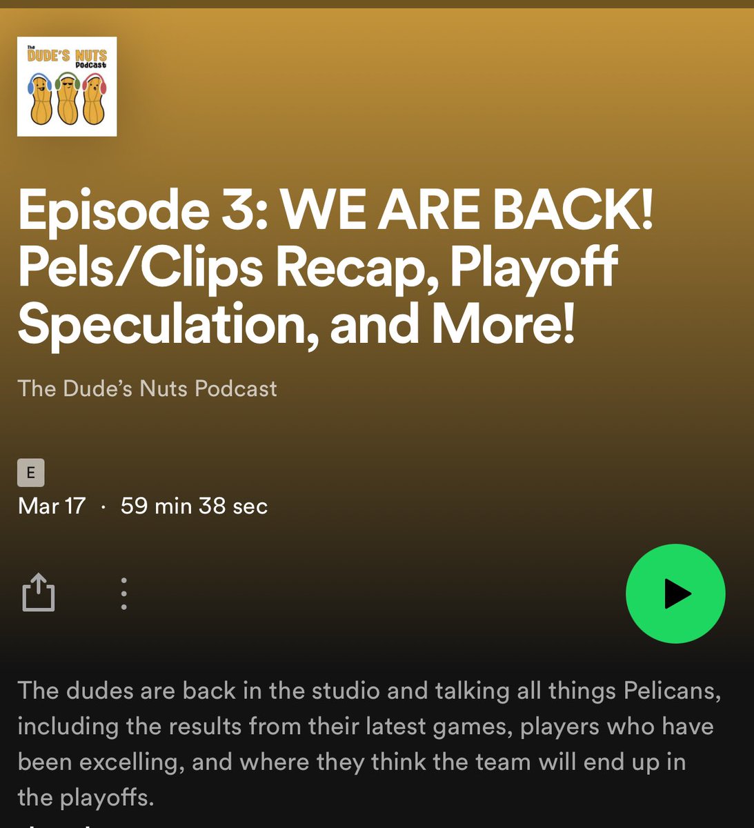 DudesNutsPod's tweet photo. We’re baaaaack! Listen where ever you get your podcasts! #nola #Pelicans #nba https://t.co/zJEZiVbCZ1