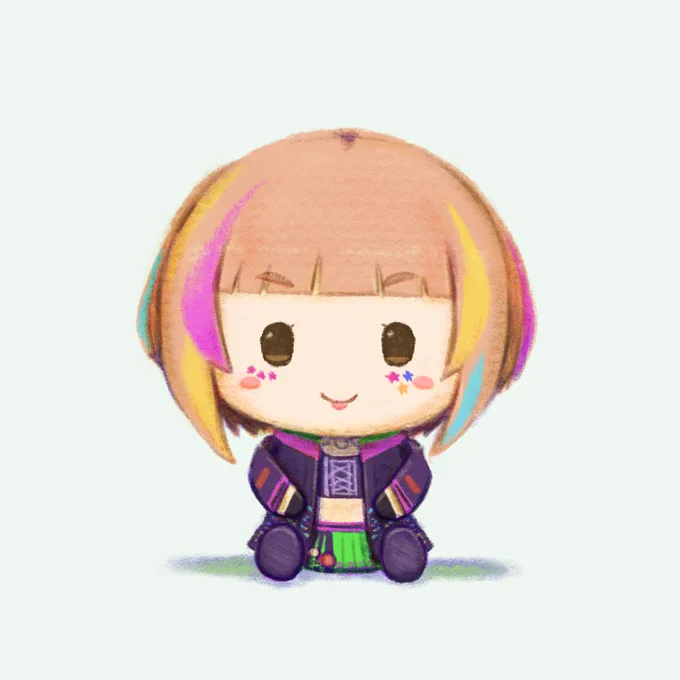フェイスペイント忘れてたゆず 