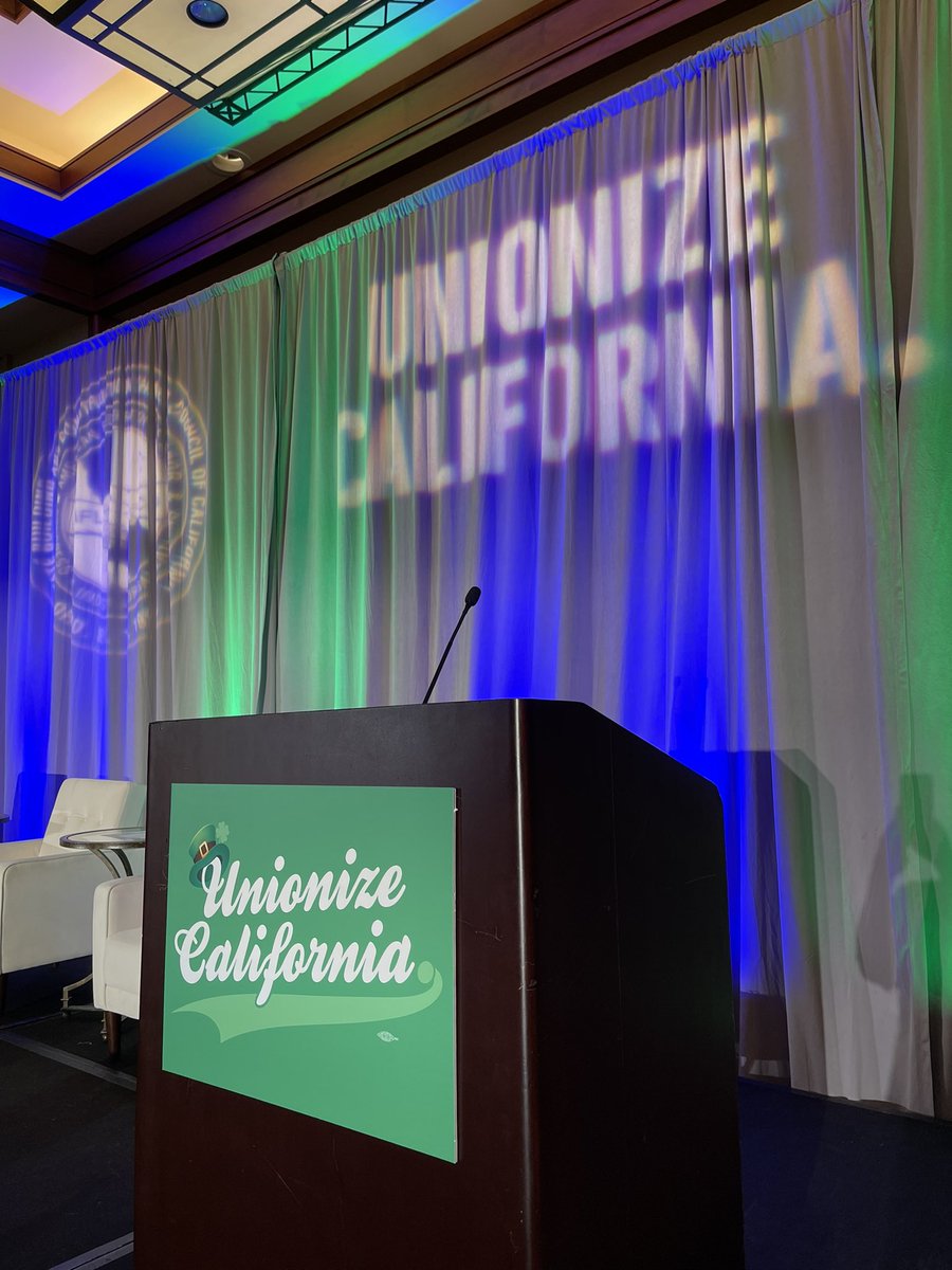 CaliforniaLabor's tweet photo. Tonight we kick off our annual #UnionizeCalifornia Joint Legislative Conference.
Follow along to see if you can answer more #LaborTrivia questions correct than @AGRobBonta or our union delegates. No cheating!
Live at 5:30 pm PST. https://t.co/MQm4QoIGJ6