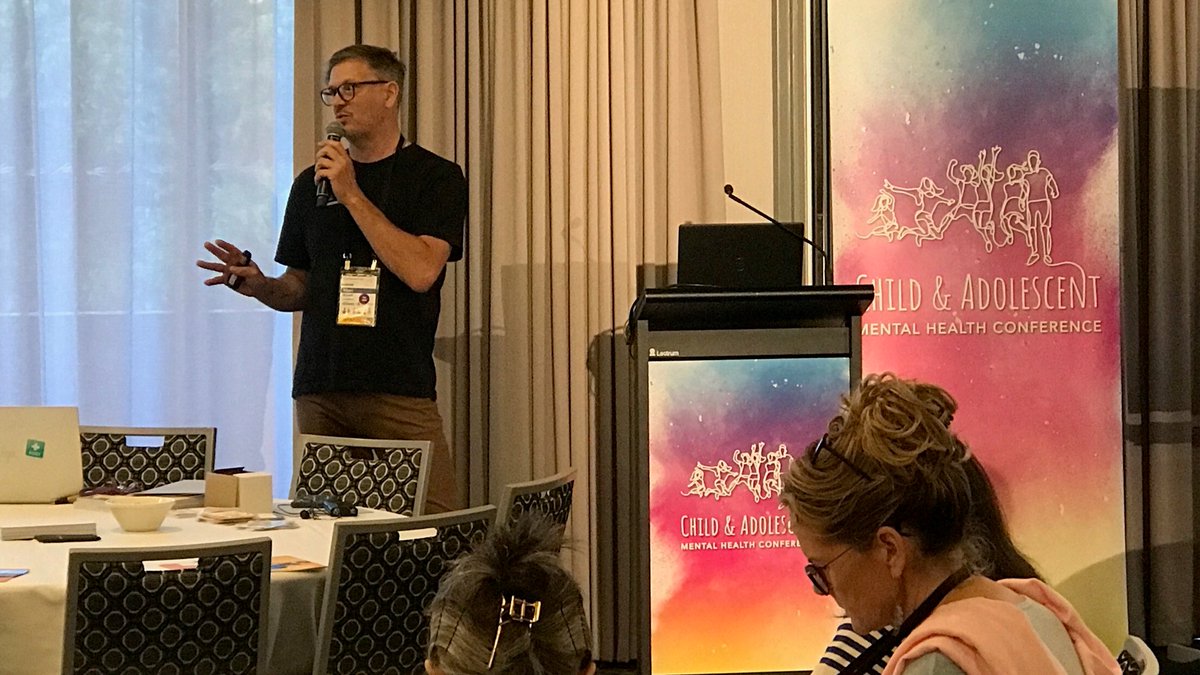 Excited to have Marc Bryant here today, leading a pre-conference half day in-person LivingWorks Australia safeTALK workshop for delegates to learn the skills to help keep young people safe from suicide. #SuicidePrevention #CAMH24 #mentalhealth #childmentalhealth