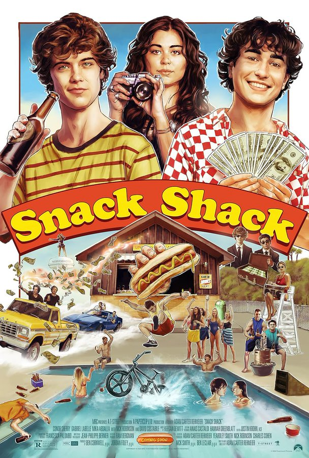 Snack Shack, which was produced by our company T-Street, is out in theaters. It’s a super fun throw-back to raunchy teen comedies of the 70s and 80s, it has a terrific young cast and a lot of heart. See it! ❤️