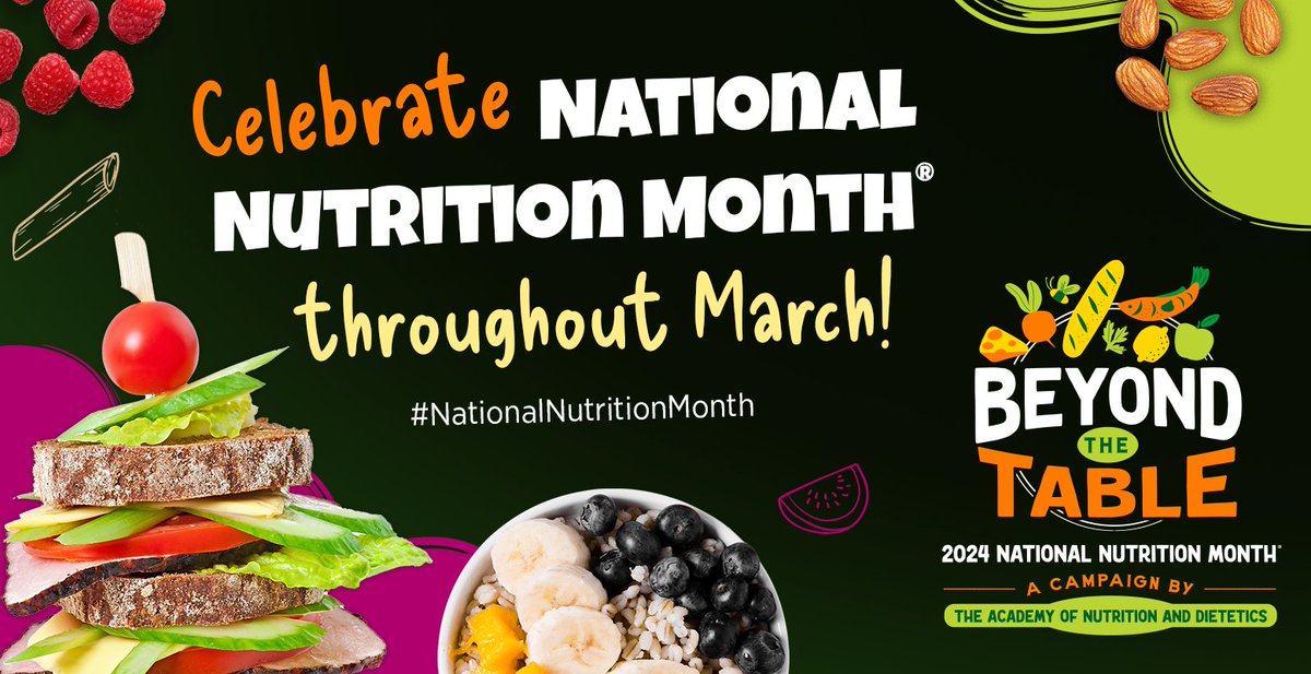 March is #NationalNutritionMonth! Get involved with these 50 ideas on how to celebrate at your office, at home or at school: sm.eatright.org/nnm50ideas