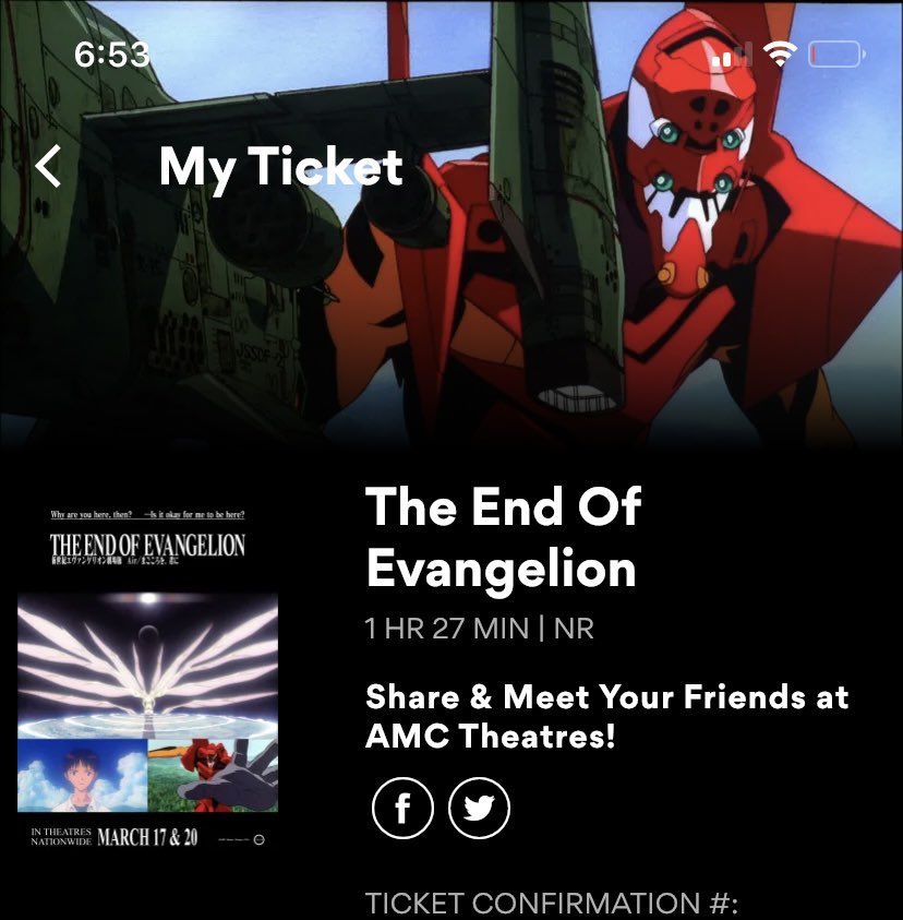 HyperSceneSk33t's tweet photo. Saw “end of Evangelion” today!!!
#nge #eva #evangelion #EoE #endofeva https://t.co/zrU76StwNx