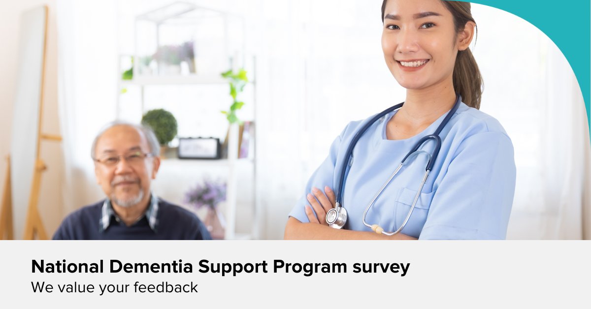 Healthcare professionals & #AgedCare workers supporting people with #Dementia, are invited to have their say on the National #DementiaSupport Program by 29 March.📋

Complete the survey at 💻 healthconsult.qualtrics.com/jfe/form/SV_cY…