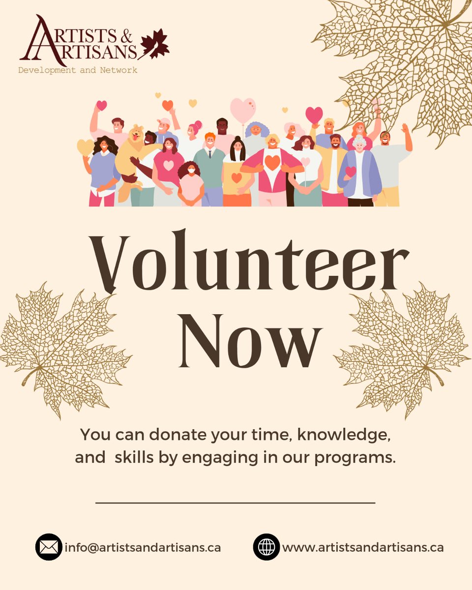 💫Join us in making a difference! 🌟 Artists $ Artisans Development and Network is calling all creatives,volunteers to join hands in spreading creativity,empowering communities.Together,let's paint a brighter future. #VolunteerOppotunity #ArtistsandArtisans #CommunityEmpowerment