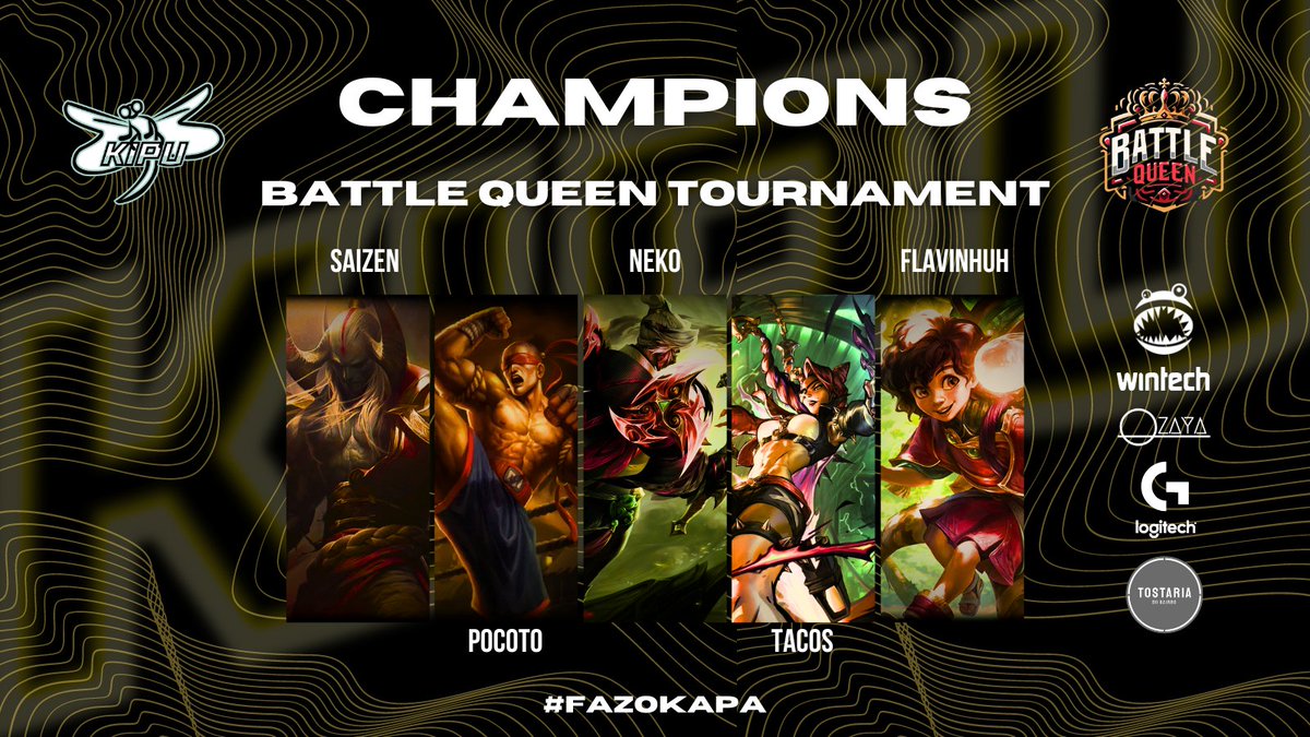kipu_esports's tweet photo. E PARA ACABAR BEM O FIM DE SEMANA, A KIPU ESPORTS SAGRA-SE CAMPEÃ OCUPANDO O PRIMEIRO LUGAR NO  @Torneos_BQ !
MOSTRÁMOS QUE SOMOS FORTES MAS AINDA HÁ MUITO PARA VIR

OBRIGADO PELO APOIO E VOLTAMOS EM BREVE!
GG CAMPEÕES!

#Saizen
@icarobrabo0
@psalvador28
@ViSBoaventura
@sobblito https://t.co/jHFdMHnwa5