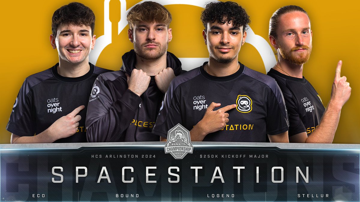 TO THE STARS! 🚀🏆 Congratulations to your $250,000 #HCSArlington24 MAJOR CHAMPIONS - @Spacestation! @KevinEcoSmith | @Bound2K | @Lqgend_ | @StelluR | Coach @Elamite