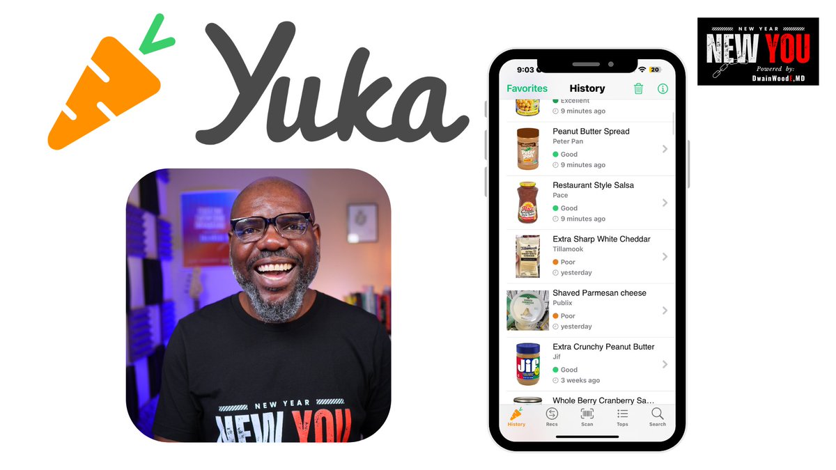 Can This App Boost Your Health: Yuka App Review youtu.be/RuxoUwM0xHk?si… via @YouTube 
#dwainwoodemd #educating #empowering #encouraging #newyearnewyou #diabetes #yuka