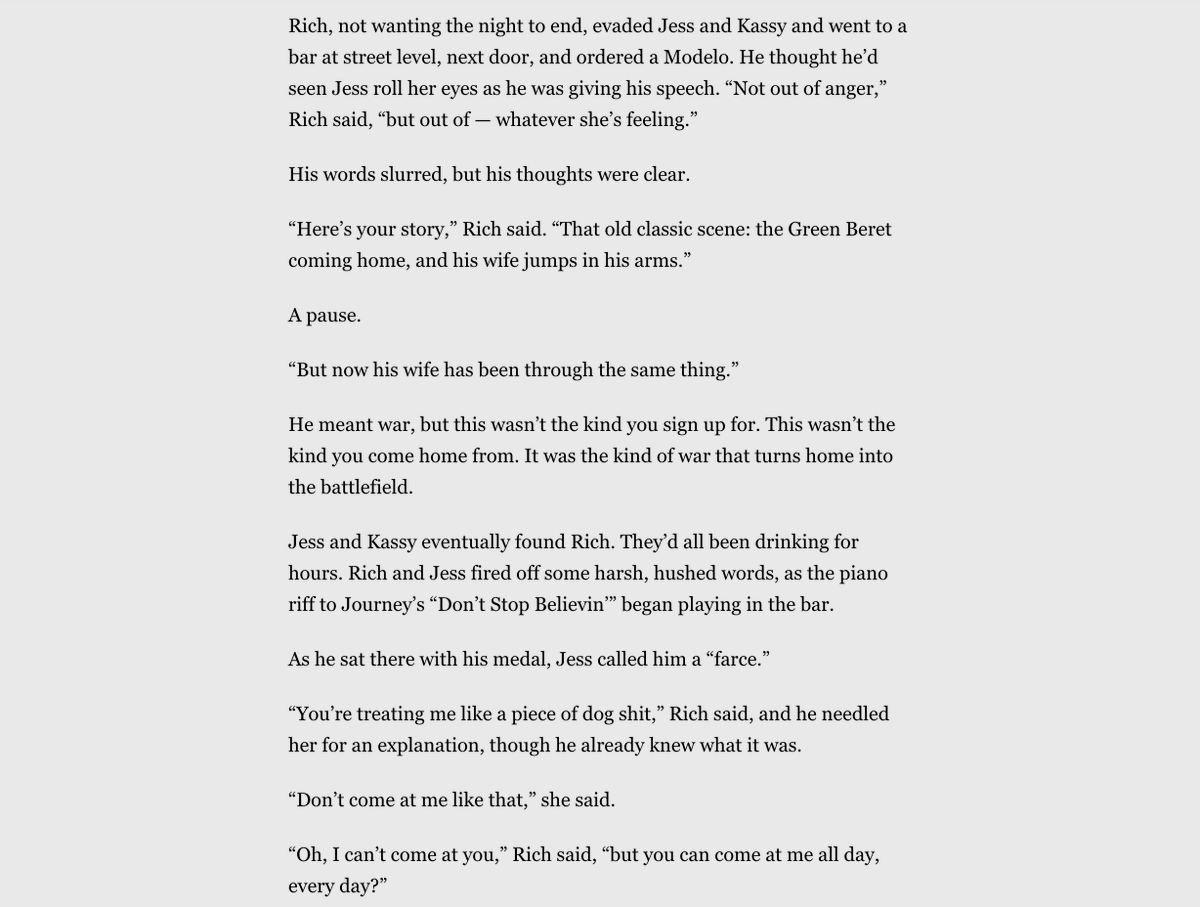 Before Sunday ends, take some time with this stirring read by @mrdanzak on the veteran who helped stop the Colorado Springs shooting and a family that became unwilling recruits in a new kind of forever war. Thorough in its reporting, superb in its empathy. washingtonpost.com/style/of-inter…