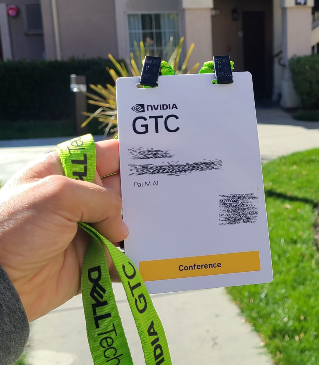 We are excited attend <a href="/NVIDIAGTC/">NVIDIA GTC</a> ! 🌴

Our team members arrived to San Jose #GTC24 and registration completed.  🛬

#AI innovation is around the corner and $PALM committed to being a part of it.
