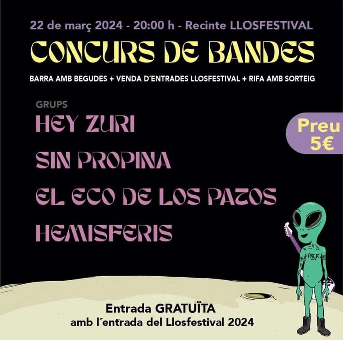 CompanyStas's tweet photo. 8hV
~@ruinosas a BCN/CCultura Albereda
~@HEMISFERIS @HeyZuri a Aielo de Malferit/@llosfestival
~#JordiGas a BCN/Harlem
~@crisjuanico a BCN/Casinet d'Hostafrancs
~#Mesclat a BCN/@tradicionarius
~@mariajaume_ a Girona/auditori
~@JoanGarrigaMG
a Manresa/@Kursaalmanresa https://t.co/ysVlltC7Zz