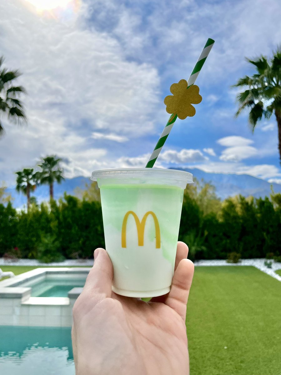 My ancestors weep when I get my yearly McDonald’s Shamrock Shake on St. Patrick’s Day. 🇮🇪 ☘️