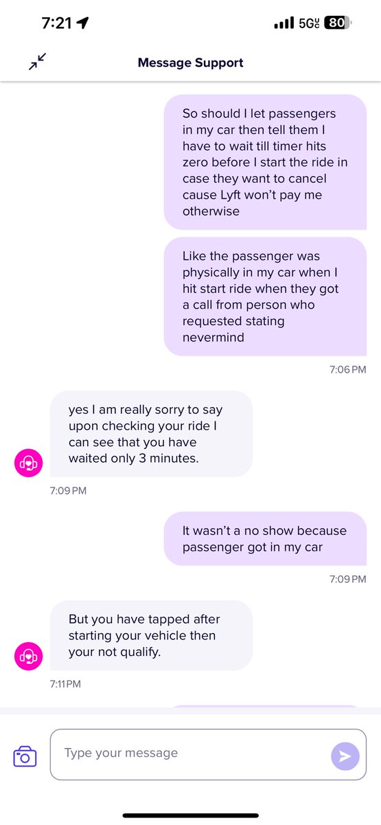 Cooljulian002's tweet photo. @lyft I’m now going to wait till the timer hits zero to start a ride because I picked up a person that someone requested a ride for and as soon as I hit start ride the person who requested it for the passenger called the passenger and they wanted it canceled so I did… got no pay https://t.co/L3ntDAn38s