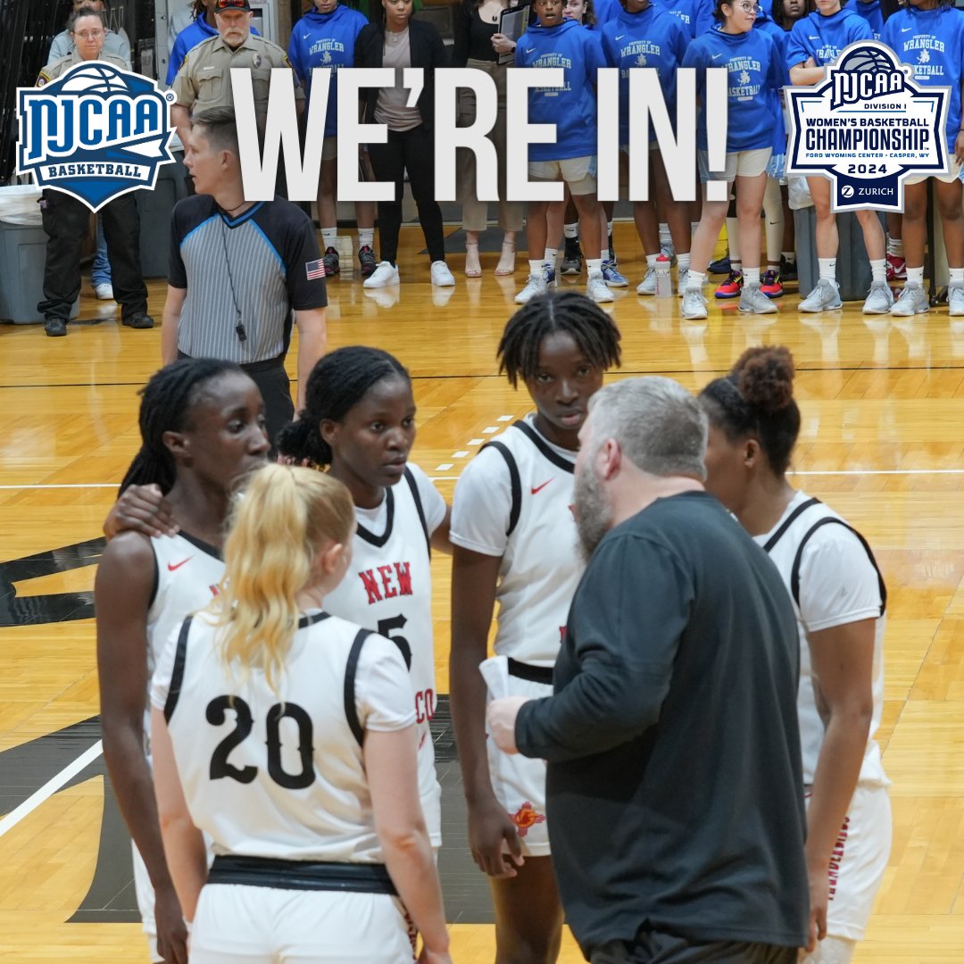 The T-Birds are headed to the NJCAA Women's Basketball Championship in Casper, Wyoming as the No. 8 seed. 

NMJC will have a first round bye and play the winner of No. 9 Trinity Valley and No. 24 Monroe on Wednesday, March 27! #FeelTheThunder