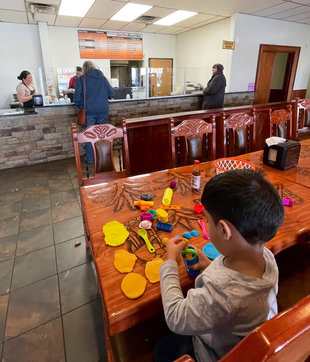 Discovered Sanchez Burrito in Little Falls last Autumn. Two stops past 24hours because it's that good! Authentic, fun family owned/operated by super nice people make it a special place. The kids making tortillas with Play-Do only adds to the charm.  A must stop on Hiway 10.
