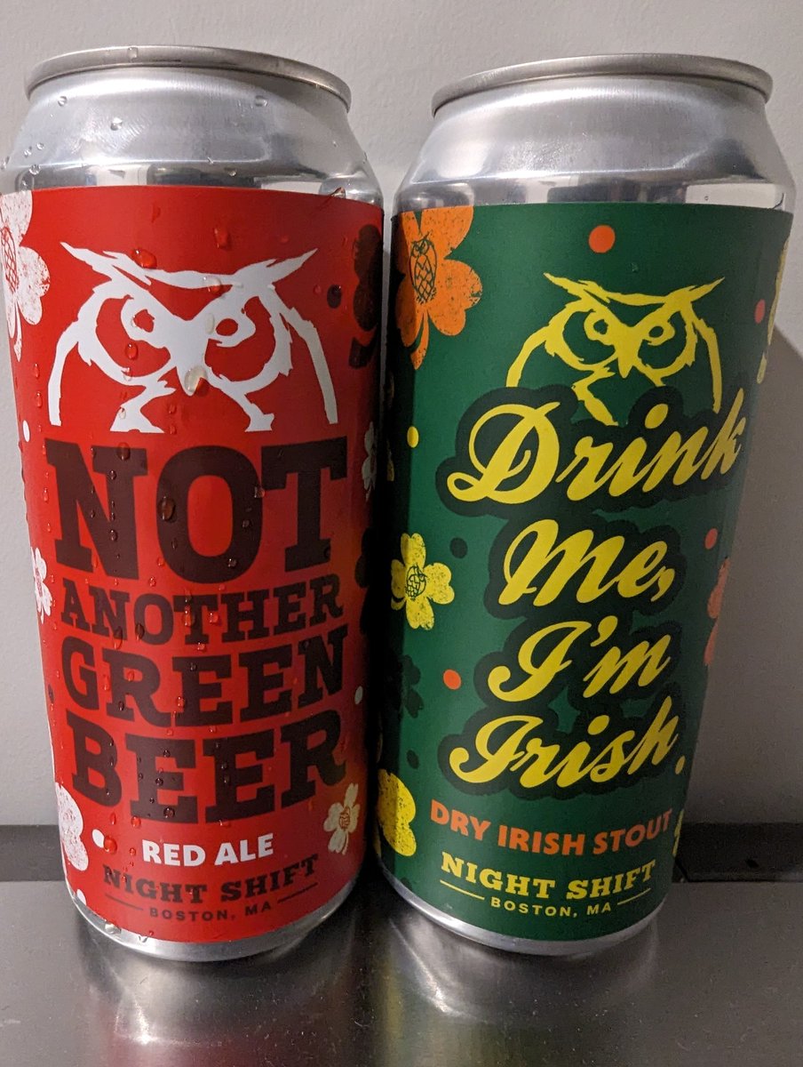 Nice combo for St. Patrick's Day, sláinte @NightShiftBeer