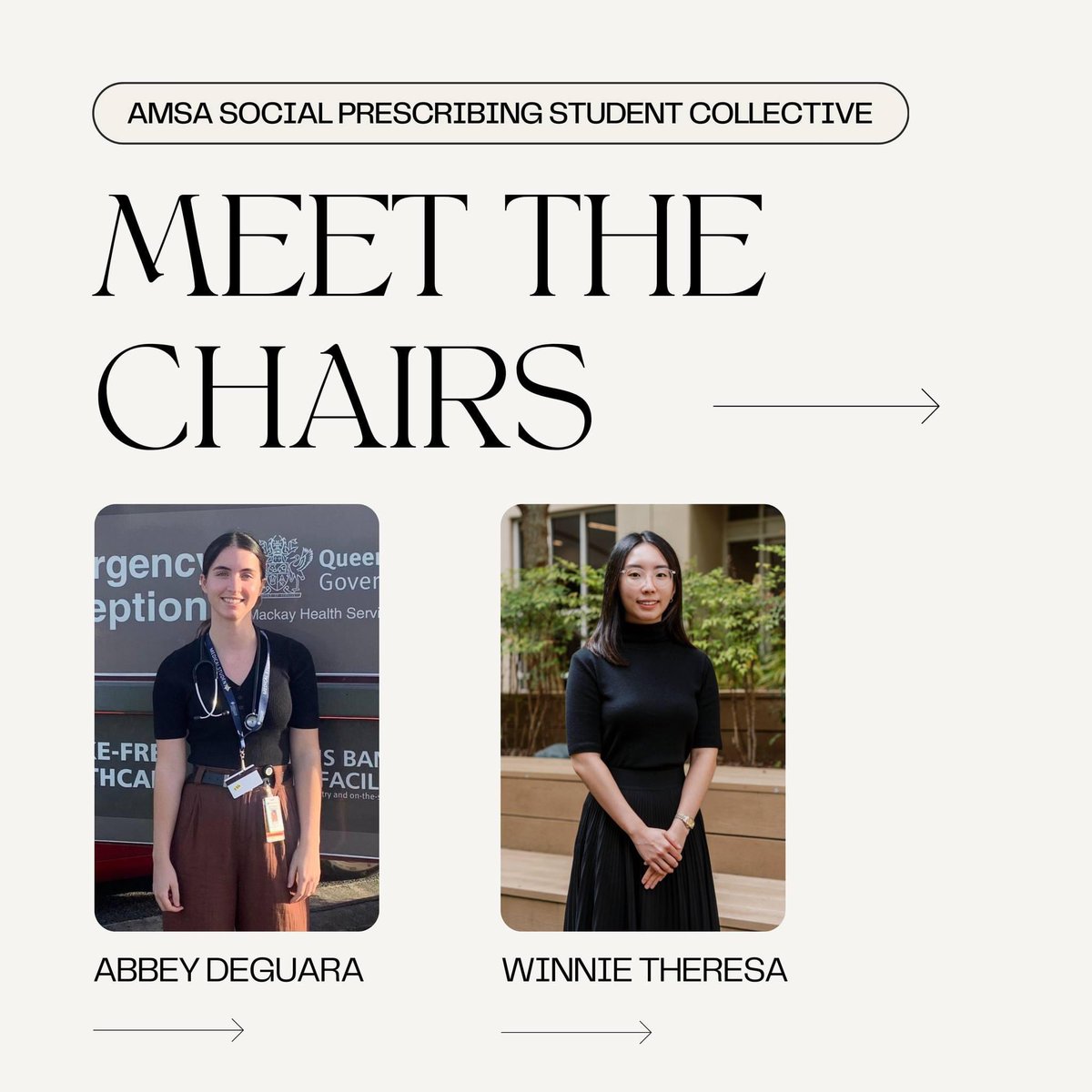 yourAMSAspsc's tweet photo. 🌱 Meet The AMSA SPSC 2024 Co-Chairs! 🌱

Stay tuned for updates on our social prescribing collaborations and initiatives this year! 💡 https://t.co/wIkuv7y0cq