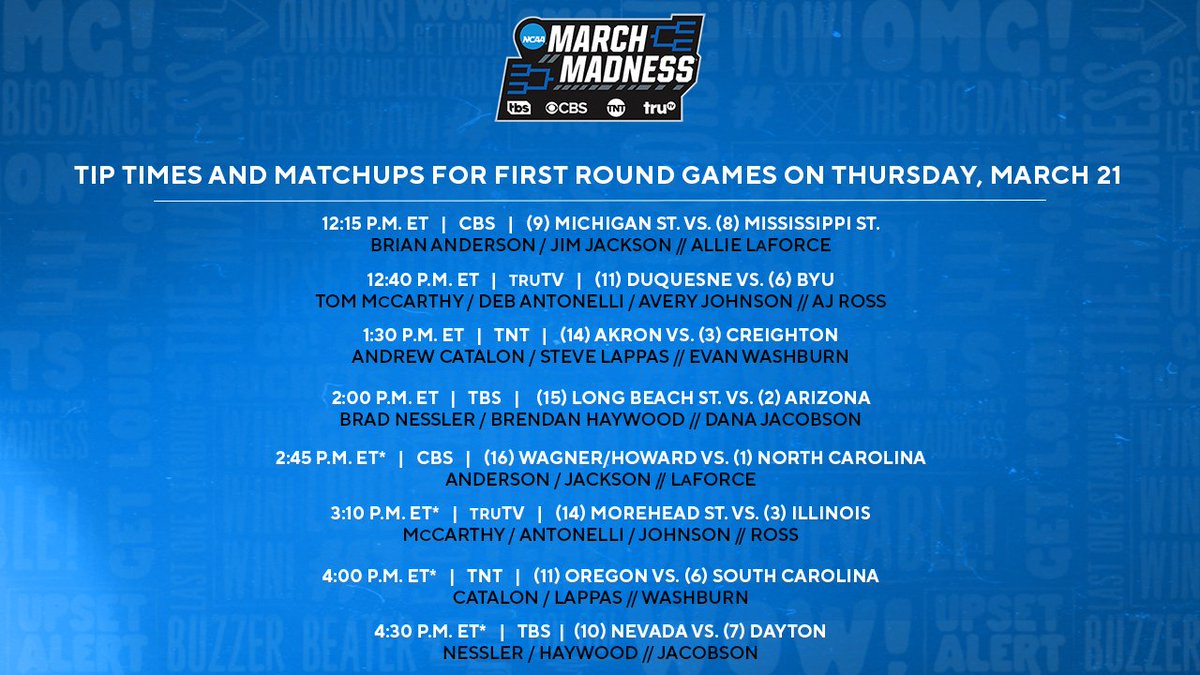 MM_MBB_TV's tweet photo. TNT Sports and CBS Sports’ Exclusive Coverage of the 2024 NCAA Division I Men’s Basketball Championship Tips Off Tuesday, March 19 🏀

Full Release: https://t.co/EIFf83HKyM https://t.co/IvJSbHSvDr