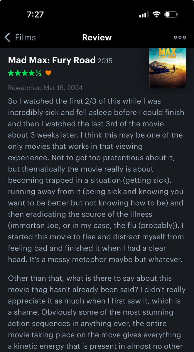bobbycblanchard's tweet photo. my husband lost his mind on letterboxd around midnight last night https://t.co/hCk5Odl82k