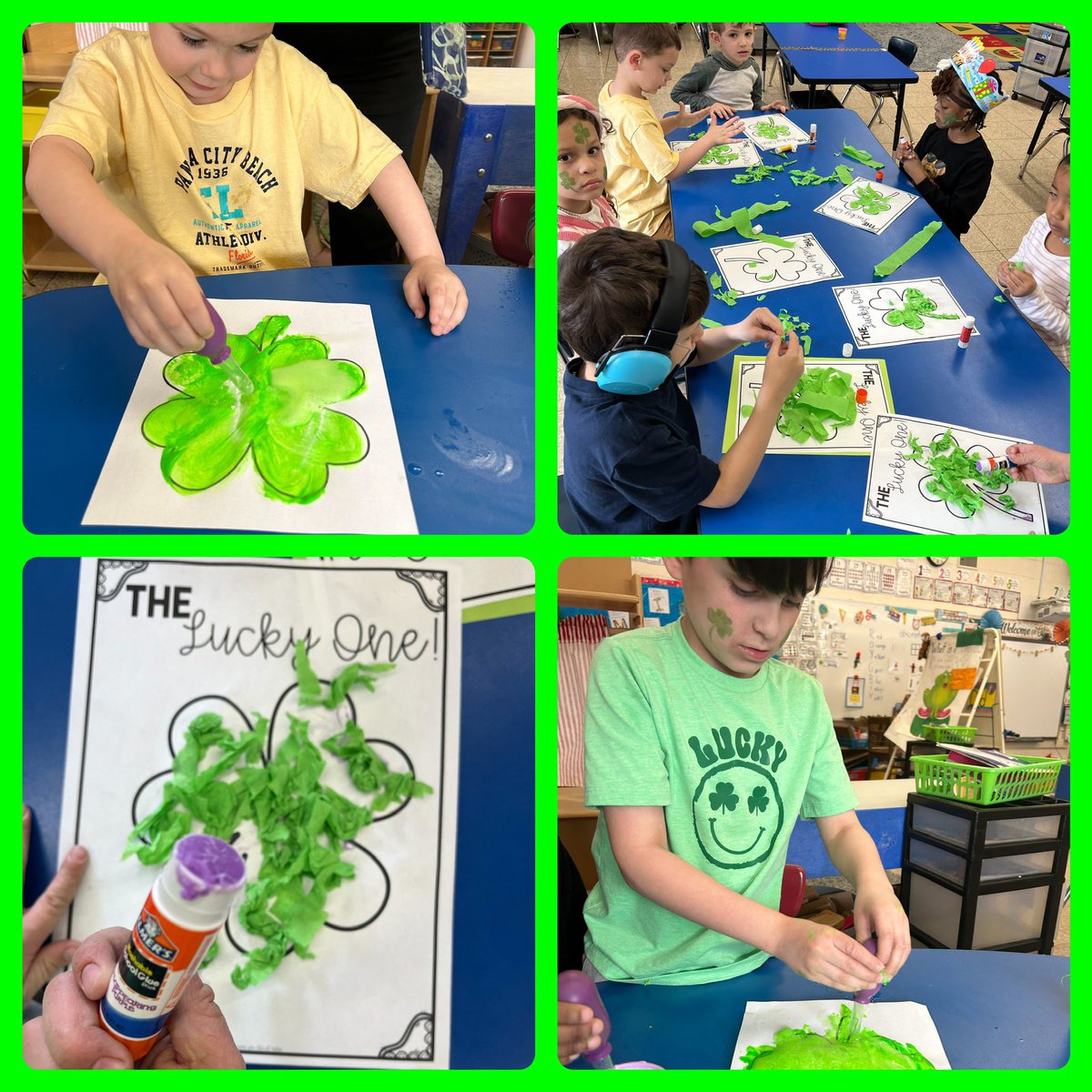 MNdesarno's tweet photo. St Patrick’s Day Science. Students mixed primary colors and learned about absorption during our Walking Rainbow Experiment. Next they formed a chemical reaction with Shamrock Fizz☘️☘️@VoorheesPrin  @VoorheesPTA https://t.co/0OFt0tEgrE