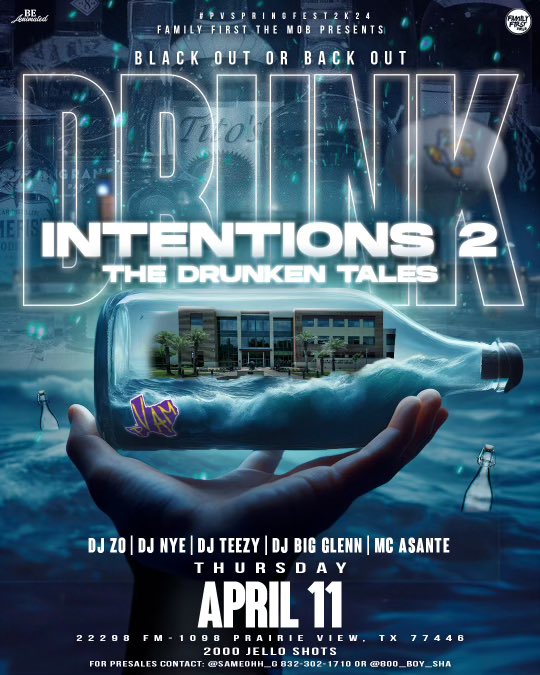 Peanutdagoat04's tweet photo. This where I’m gone be at
#PvSpringFest2k24
#SlipperyWhenWet 🌊🤿April 7th
#BurningSands2 🔥😬April 8th
#DrunkIntentions2 😵💫🍻April 11th
@sameohh_g https://t.co/u75pveJxxy