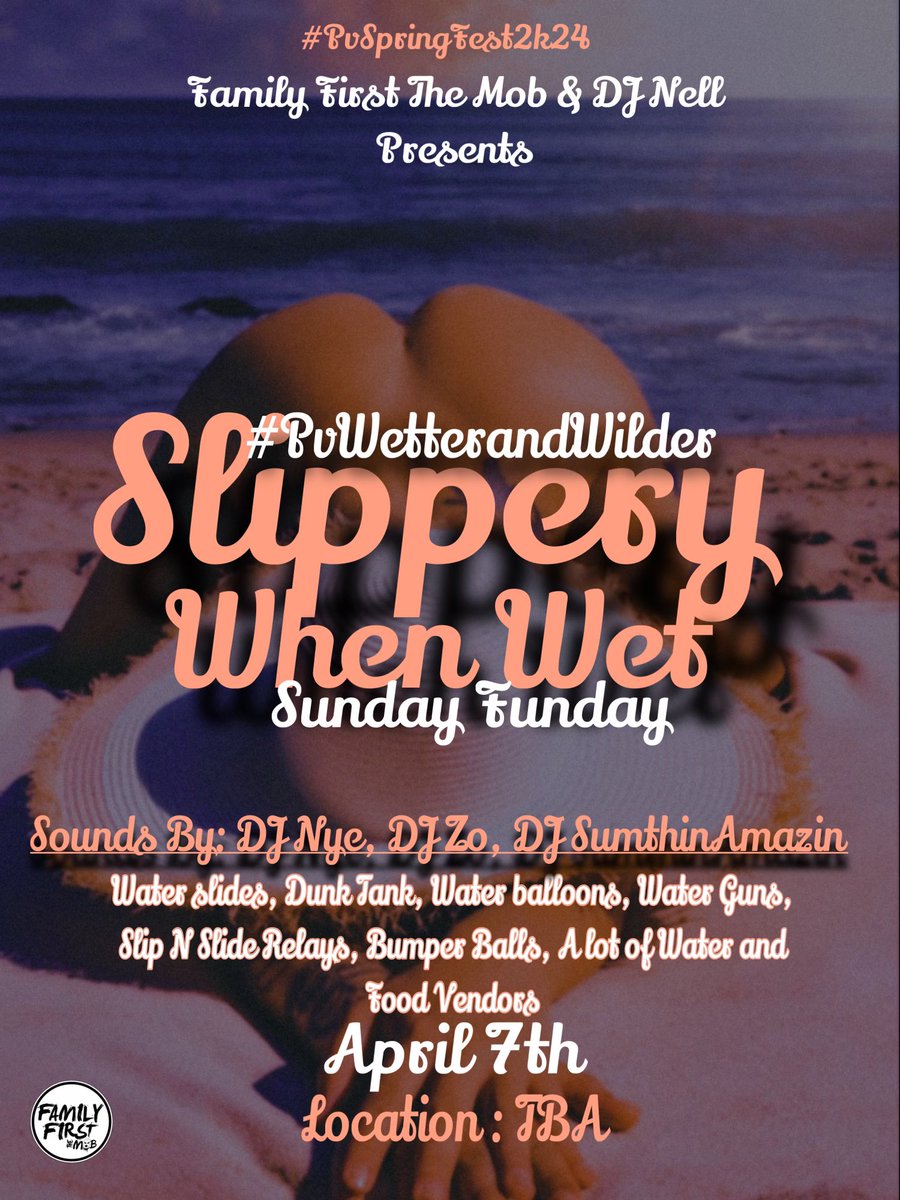 Peanutdagoat04's tweet photo. This where I’m gone be at
#PvSpringFest2k24
#SlipperyWhenWet 🌊🤿April 7th
#BurningSands2 🔥😬April 8th
#DrunkIntentions2 😵💫🍻April 11th
@sameohh_g https://t.co/u75pveJxxy