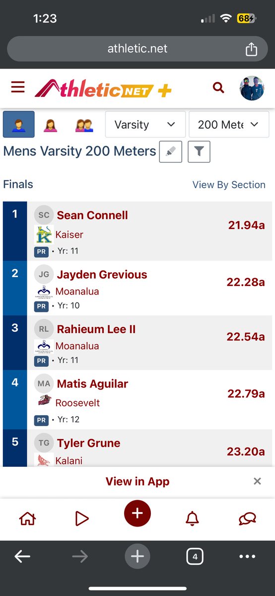 rahieumthedream's tweet photo. Season Opener for 200 and 400! Ran 49.23 and 22.54! ⭐️@Coach_Hersh @SheldonHutchin8 @ArmyWP_TrackXC @AF_TFXC @NavyTF @CeCe_Moore @TrackHawaii @mohsathletics @SaltOic @RARA1971 @aggietfxc @CycloneTrackXC @bedrocksportshi @ESPNHonolulu https://t.co/8sr1zhsuMz