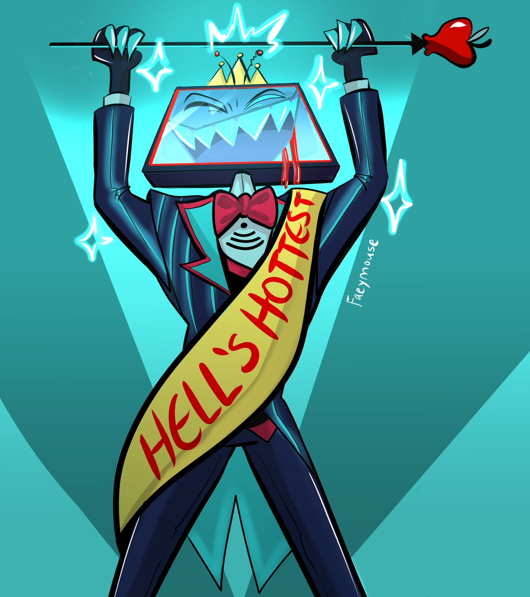 faeymouse's tweet photo. Bow down to the new King #HazbinHotel #hazbinhotelvox #VOXSWEEP https://t.co/WaNpXSHTOo