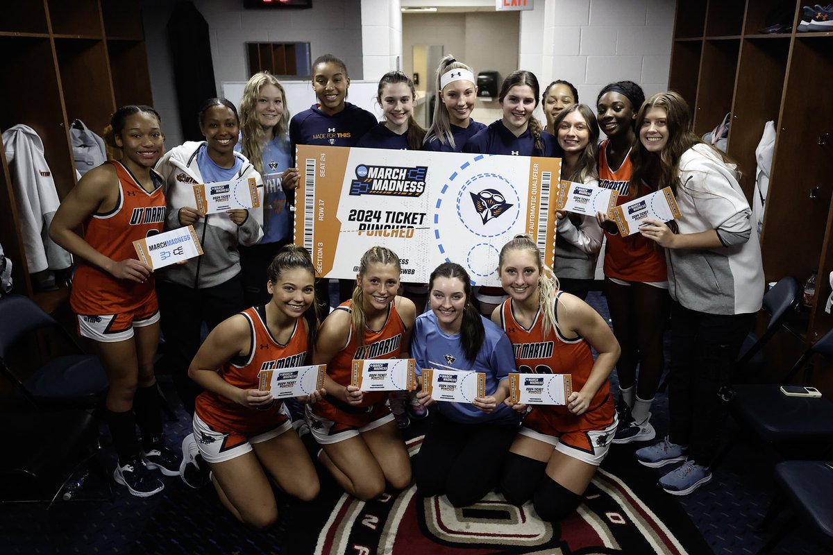 BREAKING: @LexiRubel & @tori_rubel are headed to Iowa w/ UT Martin to face Holy Cross in the First Four of the NCAA Tournament! Winner faces No. 1 seed Iowa, led by college basketball’s all-time leading @CaitlinClark22, in the 1st round. (Photo courtesy of UT Martin Athletics)