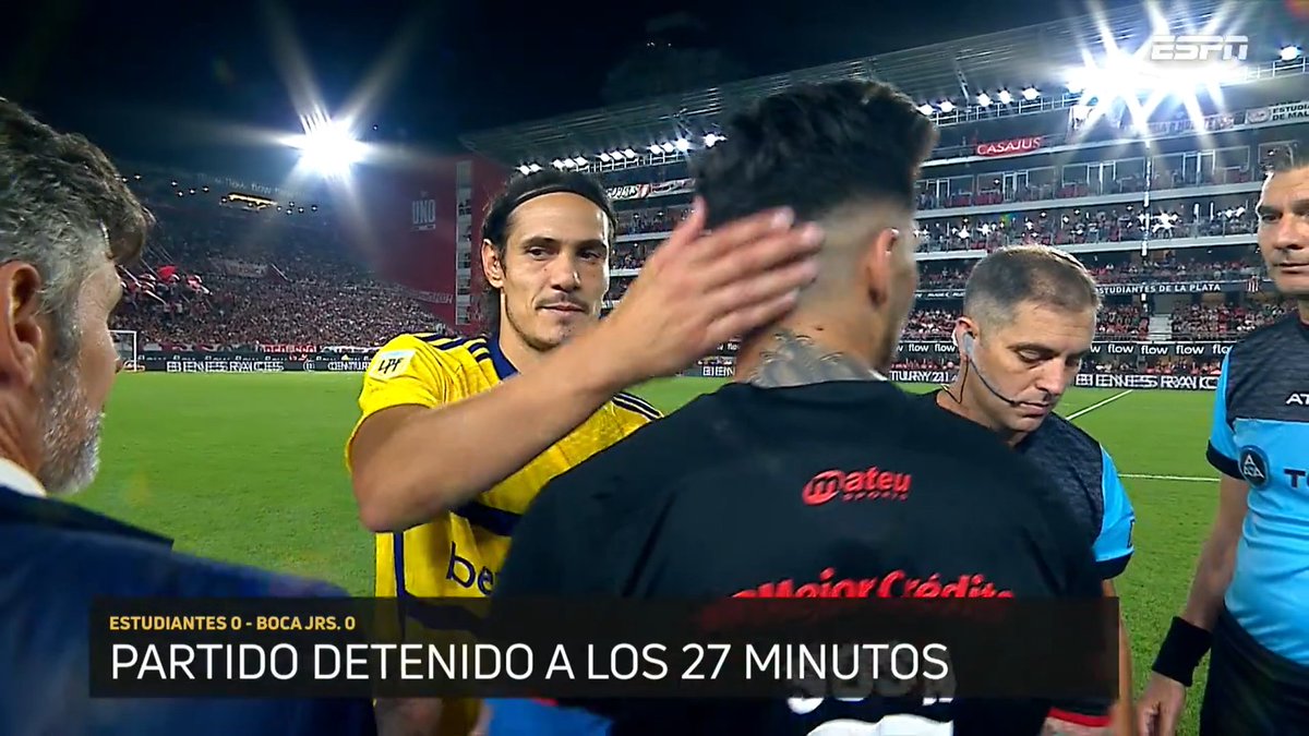 la12tuittera's tweet photo. OFICIAL | Partido SUSPENDIDO a los 27'.

Se verá primero la situación de Altamirano y después ver cuándo se recuperan los 63' restantes. Decidirá @LigaAFA. https://t.co/d8R4doU1BR